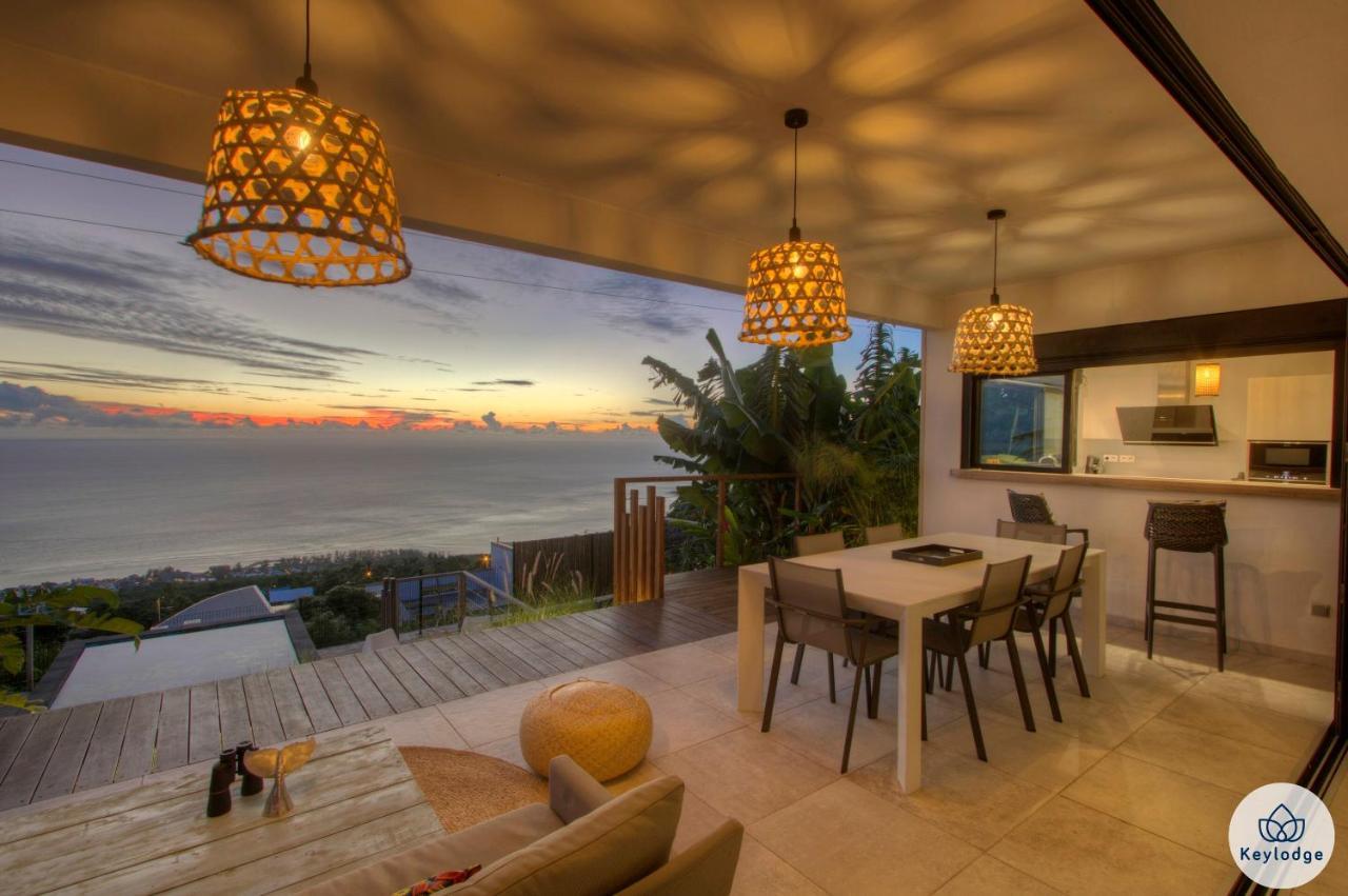 Villa Paloma 4 Etoiles Avec Piscine Et Vue Exceptionnelle Sur L'Ocean A Saint-Leu Luaran gambar